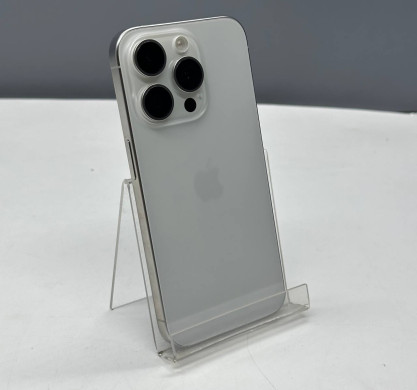 iPhone 15 Pro 256GB White Titanium 100%